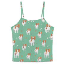 Load image into Gallery viewer, Cutest Papillon Love Women's Cami and Shorts Pajama Set-Apparel-Apparel,Dog Mom Gifts,Pajamas,Papillon-Mint Green-XS-12