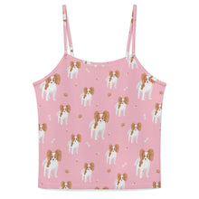 Load image into Gallery viewer, Cutest Papillon Love Women's Cami and Shorts Pajama Set-Apparel-Apparel,Dog Mom Gifts,Pajamas,Papillon-Light Pink-XS-8
