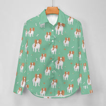 Load image into Gallery viewer, Cutest Papillon Love Women's Shirt-Apparel-Apparel,Dog Mom Gifts,Papillon,Shirt-11