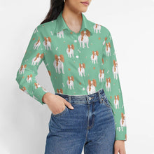 Load image into Gallery viewer, Cutest Papillon Love Women's Shirt-Apparel-Apparel,Dog Mom Gifts,Papillon,Shirt-2