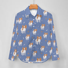 Load image into Gallery viewer, Cutest Papillon Love Women's Shirt-Apparel-Apparel,Dog Mom Gifts,Papillon,Shirt-8