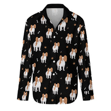 Load image into Gallery viewer, Cutest Papillon Love Women's Shirt-Apparel-Apparel,Dog Mom Gifts,Papillon,Shirt-Midnight Black-S-6