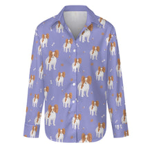 Load image into Gallery viewer, Cutest Papillon Love Women's Shirt-Apparel-Apparel,Dog Mom Gifts,Papillon,Shirt-Lavender Purple-S-15