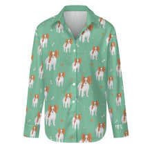 Load image into Gallery viewer, Cutest Papillon Love Women's Shirt-Apparel-Apparel,Dog Mom Gifts,Papillon,Shirt-Mint Green-S-12