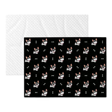 Load image into Gallery viewer, Cutest Pied Black and White French Bulldogs Blanket for Dog-Pet Furniture-19