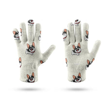 Load image into Gallery viewer, Cutest Pied Black and White French Bulldogs Touch Screen Gloves-Accessories-Accessories,Dog Dad Gifts,Dog Mom Gifts,French Bulldog,Gloves-9