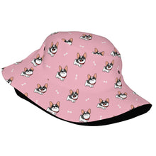 Load image into Gallery viewer, Cutest Pied Black and White Frenchies Bucket Hat-Hats &amp; Caps-Accessories,Dog Dad Gifts,Dog Mom Gifts,French Bulldog,Hats-18