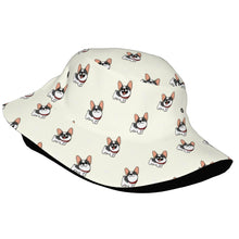 Load image into Gallery viewer, Cutest Pied Black and White Frenchies Bucket Hat-Hats &amp; Caps-Accessories,Dog Dad Gifts,Dog Mom Gifts,French Bulldog,Hats-2