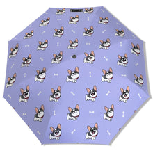 Load image into Gallery viewer, Cutest Pied Black and White Frenchies Umbrella-Daily Accessories-11