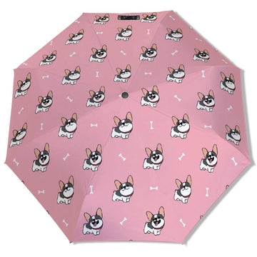 Cutest Pied Black And White Frenchies Umbrella 360x