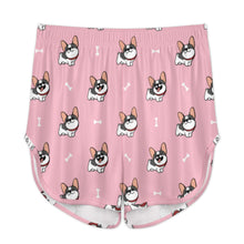 Load image into Gallery viewer, Cutest Pied Black and White Frenchies Women's Cami and Shorts Pajama Set-Apparel-Apparel,Dog Mom Gifts,French Bulldog,Pajamas-12