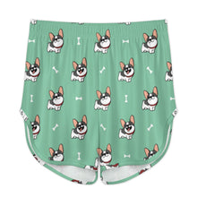Load image into Gallery viewer, Cutest Pied Black and White Frenchies Women's Cami and Shorts Pajama Set-Apparel-Apparel,Dog Mom Gifts,French Bulldog,Pajamas-16