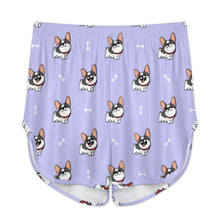 Load image into Gallery viewer, Cutest Pied Black and White Frenchies Women's Cami and Shorts Pajama Set-Apparel-Apparel,Dog Mom Gifts,French Bulldog,Pajamas-20