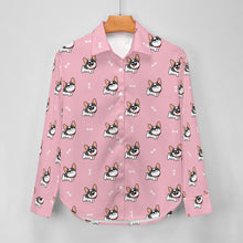 Load image into Gallery viewer, Cutest Pied Black and White Frenchies Women's Shirt-Apparel-Apparel,Dog Mom Gifts,French Bulldog,Shirt-10