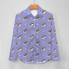 Load image into Gallery viewer, Cutest Pied Black and White Frenchies Women's Shirt-Apparel-Apparel,Dog Mom Gifts,French Bulldog,Shirt-19