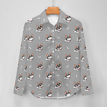 Load image into Gallery viewer, Cutest Pied Black and White Frenchies Women's Shirt-Apparel-Apparel,Dog Mom Gifts,French Bulldog,Shirt-22