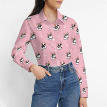 Load image into Gallery viewer, Cutest Pied Black and White Frenchies Women's Shirt-Apparel-Apparel,Dog Mom Gifts,French Bulldog,Shirt-2