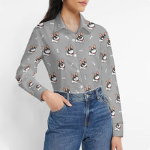 Load image into Gallery viewer, Cutest Pied Black and White Frenchies Women's Shirt-Apparel-Apparel,Dog Mom Gifts,French Bulldog,Shirt-5