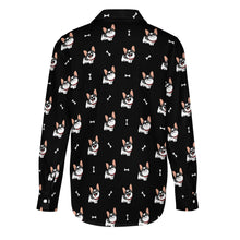 Load image into Gallery viewer, Cutest Pied Black and White Frenchies Women's Shirt-Apparel-Apparel,Dog Mom Gifts,French Bulldog,Shirt-9