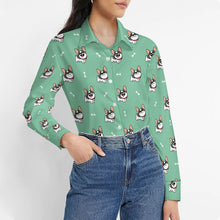 Load image into Gallery viewer, Cutest Pied Black and White Frenchies Women's Shirt-Apparel-Apparel,Dog Mom Gifts,French Bulldog,Shirt-1