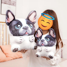 Load image into Gallery viewer, Cutest Pied French Bulldog Stuffed Animal Plush Toy and Cushion Pillow (Small to Large Size)-Stuffed Animals-French Bulldog, Home Decor, Stuffed Animal-1