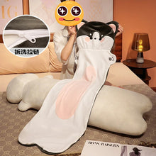 Load image into Gallery viewer, Pink Cheeks Husky Stuffed Animal Plush Toy Huggable Pillows (Large to Giant Size)-Stuffed Animals-Home Decor, Siberian Husky, Stuffed Animal-9