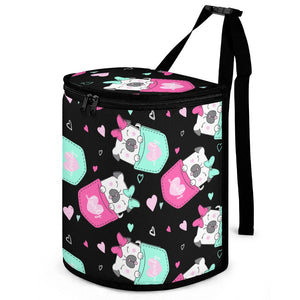 Cutest Pocket Pug Love Multipurpose Car Storage Bag-Car Accessories-Bags, Car Accessories, Pug-ONE SIZE-Black-1