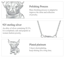 Load image into Gallery viewer, Cutest Pug Love Silver Necklace-10