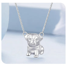 Load image into Gallery viewer, Cutest Pug Love Silver Necklace-15