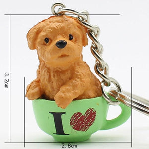 Cutest Resin Figurine Toy Poodle Keychain-Accessories-Accessories, Dogs, Doodle, Goldendoodle, Keychain, Labradoodle, Toy Poodle-2