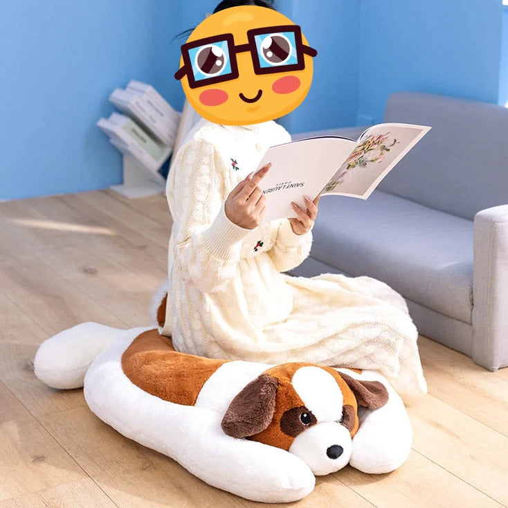 Cutest Saint Bernard Stuffed Plush Floor and Feet Cushions-Stuffed Animals-Home Decor, Saint Bernard, Stuffed Animal-1