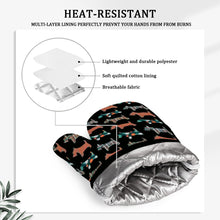 Load image into Gallery viewer, Cutest Schnauzer Love Oven Mitts and Pot Holder Set-Kitchen Decor-Accessories,Dog Mom Gifts,Schnauzer-12