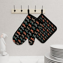 Load image into Gallery viewer, Cutest Schnauzer Love Oven Mitts and Pot Holder Set-Kitchen Decor-Accessories,Dog Mom Gifts,Schnauzer-6