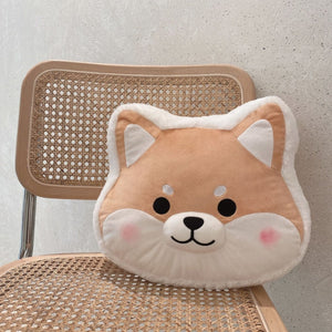 Cutest Shiba Face Multipurpose Plush Pillow-Stuffed Animals-Home Decor, Pillows, Shiba Inu-2