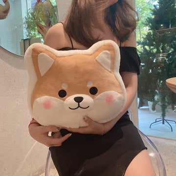 Cutest Shiba Face Multipurpose Plush Pillow-Stuffed Animals-Home Decor, Pillows, Shiba Inu-6