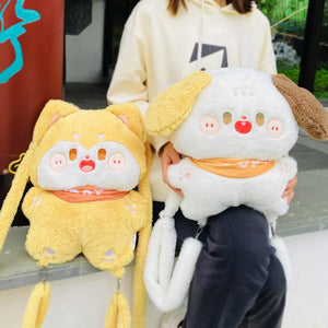 Cutest Shiba Inu Love Plush Backpack for Kids-Accessories-Accessories, Bags, Shiba Inu-2-38cm-1