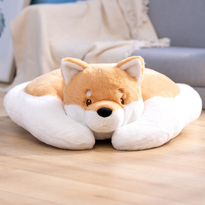 Cutest Shiba Inu Stuffed Plush Floor and Feet Cushions-Stuffed Animals-Home Decor, Pillows, Shiba Inu, Stuffed Animal-2