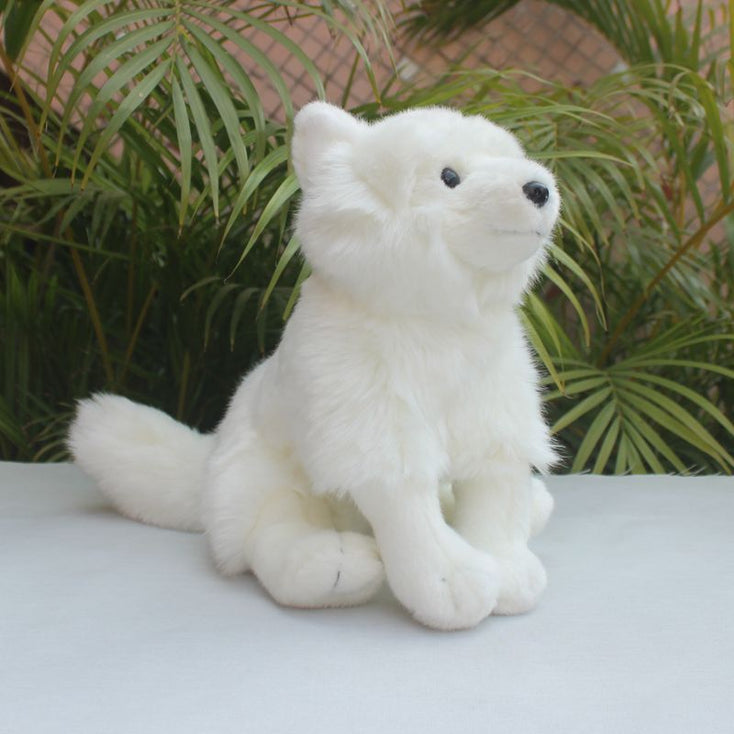 Cutest Sitting American Eskimo Dog Stuffed Animal Plush Toy-Stuffed Animals-American Eskimo Dog, Home Decor, Stuffed Animal-2