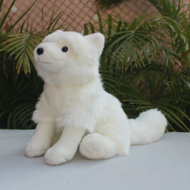 Cutest Sitting American Eskimo Dog Stuffed Animal Plush Toy-Stuffed Animals-American Eskimo Dog, Home Decor, Stuffed Animal-3