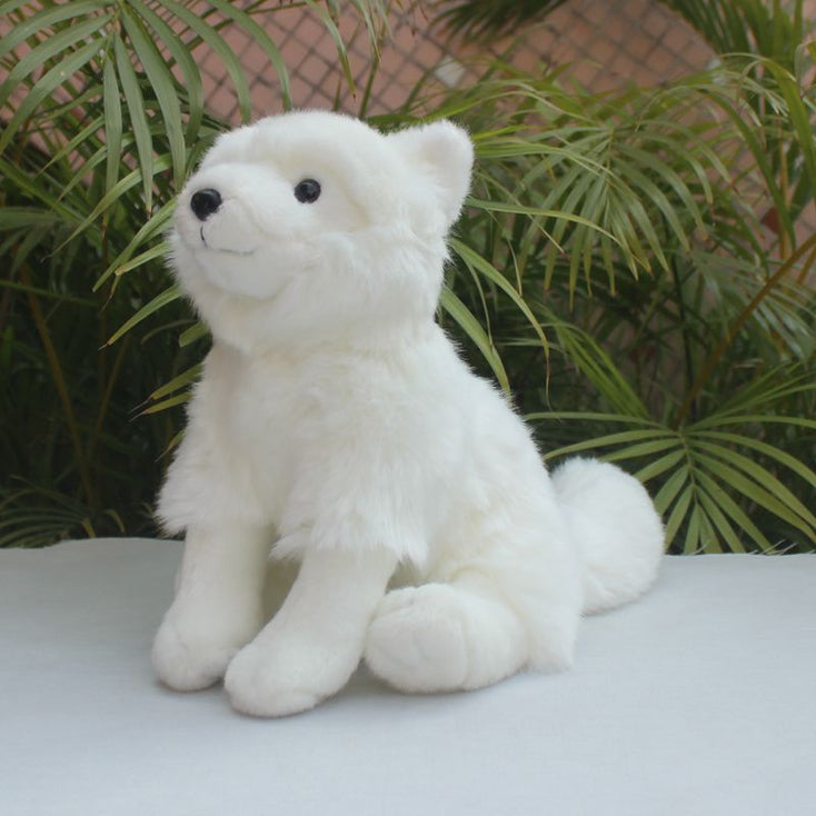 Cutest Sitting American Eskimo Dog Stuffed Animal Plush Toy-Stuffed Animals-American Eskimo Dog, Home Decor, Stuffed Animal-5