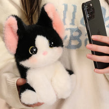 Load image into Gallery viewer, Cutest Sitting Black and White Cat Plush Toy Teddy Bears-8