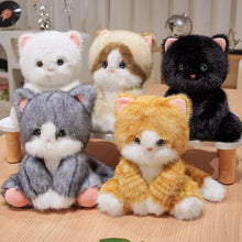 Load image into Gallery viewer, Cutest Sitting Striped Orange Tabby Cat Teddy Bear Plush Toy-Stuffed Animals-Cat Memorial Gifts,Cats,Orange Cat,Stuffed Animal,Tabby Cat-4