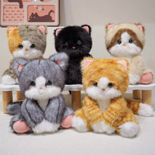 Load image into Gallery viewer, Cutest Sitting Black Cat Teddy Bear Plush Toy-Stuffed Animals-Black Cat,Cat Memorial Gifts,Cats,Stuffed Animal-8