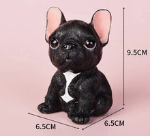 Load image into Gallery viewer, Cutest Sitting French Bulldogs Resin Statue Figurines-Black-