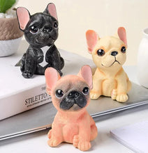 Load image into Gallery viewer, Cutest Sitting French Bulldogs Resin Statue Figurines-Pied Black White-