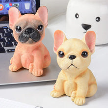 Load image into Gallery viewer, Cutest Sitting French Bulldogs Resin Statue Figurines-Pied Black White-