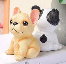Load image into Gallery viewer, Cutest Sitting French Bulldogs Resin Statue Figurines-Pied Black White-