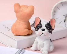 Load image into Gallery viewer, Cutest Sitting French Bulldogs Resin Statue Figurines-Pied Black White-
