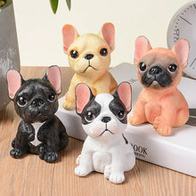 Load image into Gallery viewer, Cutest Sitting French Bulldogs Resin Statue Figurines-Pied Black White-