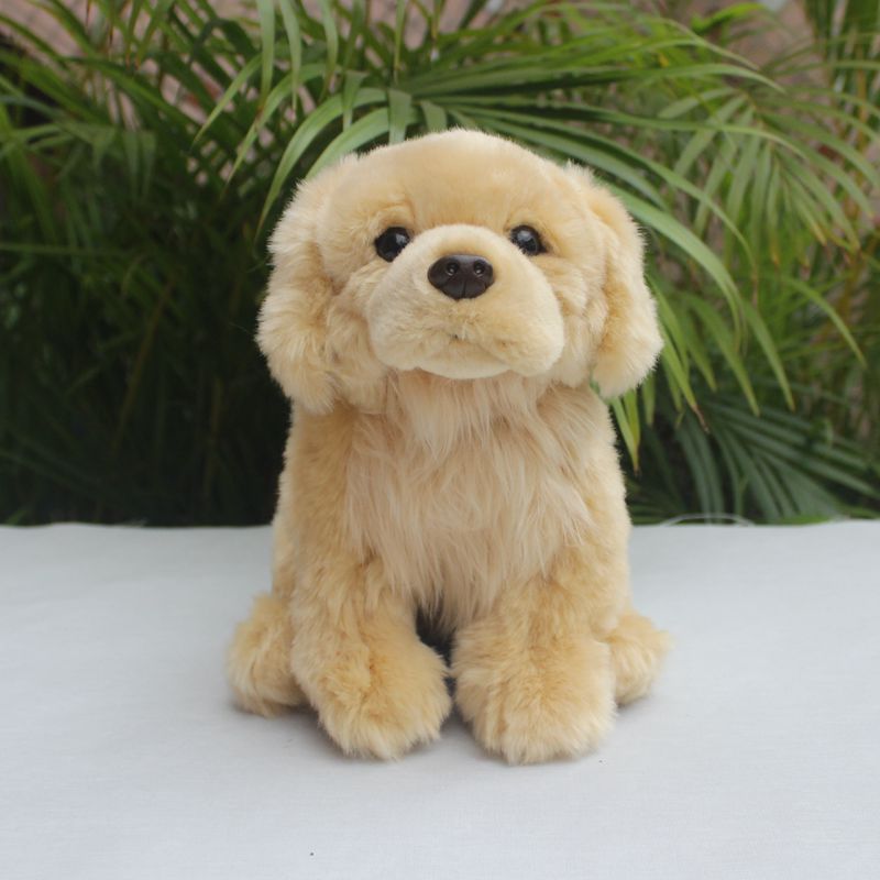 Cutest Sitting Golden Retriever Love Stuffed Animal Plush Toy-Stuffed Animals-Golden Retriever, Home Decor, Stuffed Animal-10